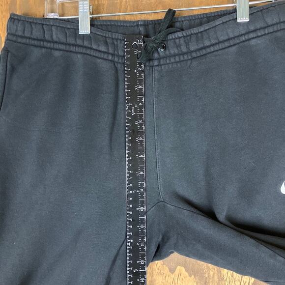 Nike Mens Sweatpants Black Pull On Loose Fit Fleece Lounge Pockets Medium - Picture 7 of 12